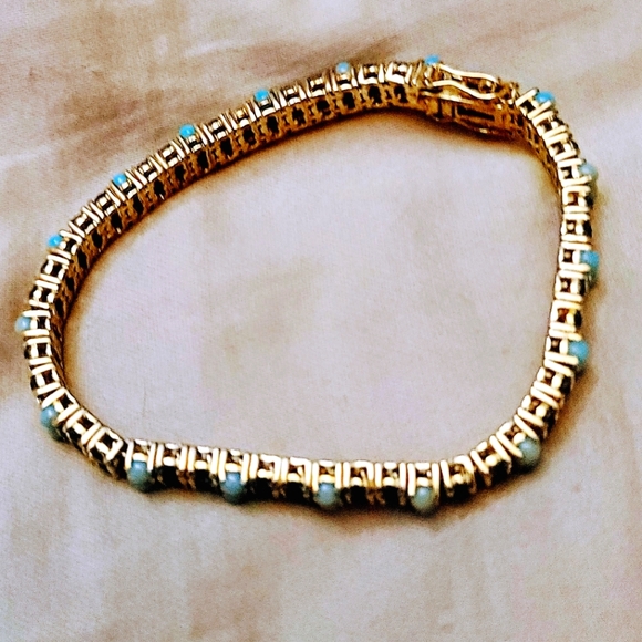 Joan Rivers Jewelry - Joan Rivers Vintage Amethyst And Faux Turqoise Tennis Bracelet